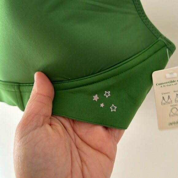 Aerie Women Solid Green Plugging Neckline Bra Plus Size 40C - Picture 4 of 11